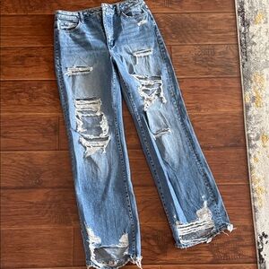 Flying Monkey Distressed Blue Women's Jeans